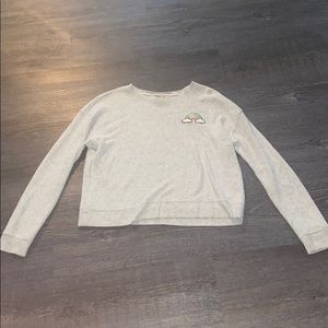 Slightly cropped forever 21 crew neck